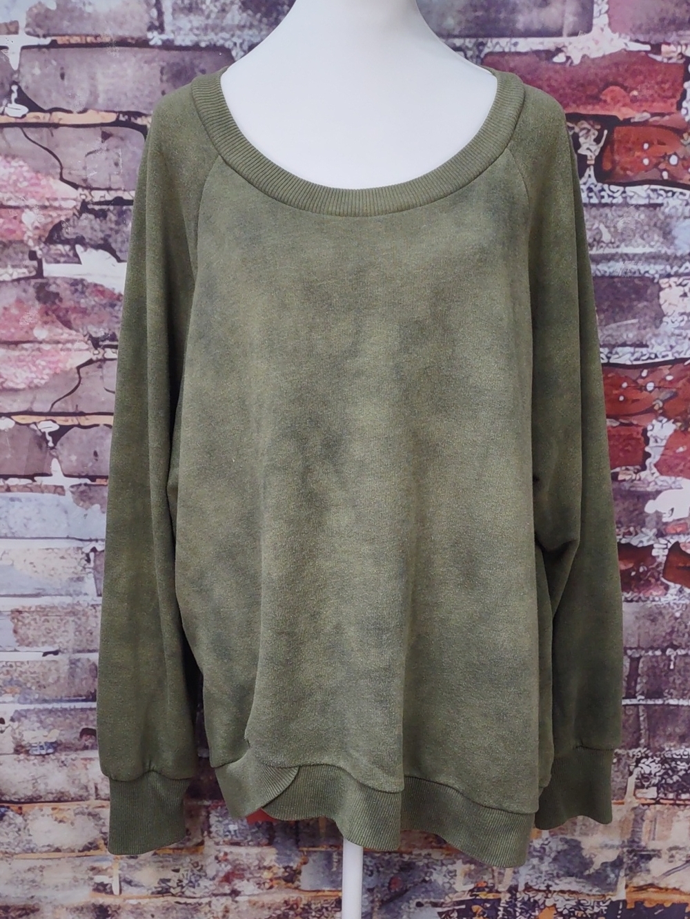 Zella Scoop Neck French Terry Sweatshirt